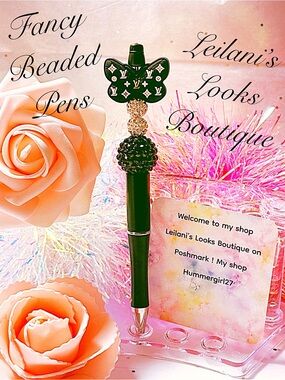 Fancy beaded Pen/gifts/girly/butterfly/